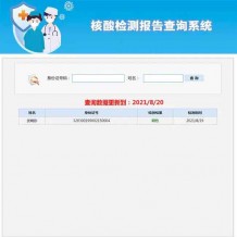全民核酸检测源码下载-核酸检测报告查询系统Asp源码 带搭建教程