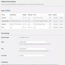 WordPress插件|WP按照重量计算运费WooCommerce Weight Based Shipping插件下载