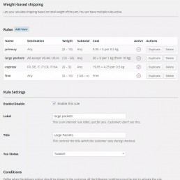 WordPress插件|WP按照重量计算运费WooCommerce Weight Based Shipping插件下载